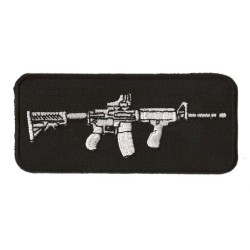 Aufnäher Patch Bügelbild M16 Maschinengewehr