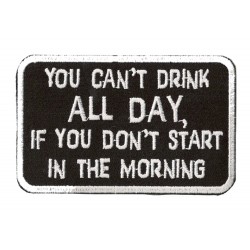 Iron-on Patch Drink All Day