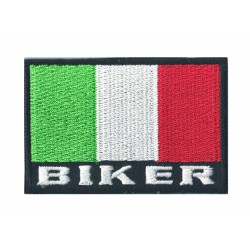 Iron-on Flag Patch Biker Italy