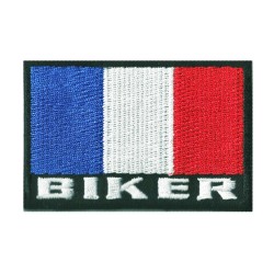 Parche bandera termoadhesivo Biker Francia