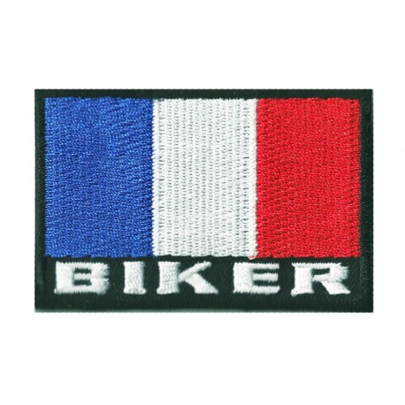 Patche écusson drapeau Biker France