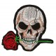 Patche écusson thermocollant Skull and Rose