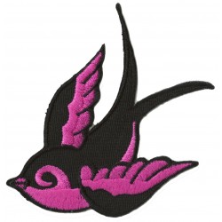 Iron-on Patch swallow tattoo