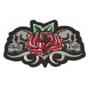 Iron-on Patch Skulls and Rose