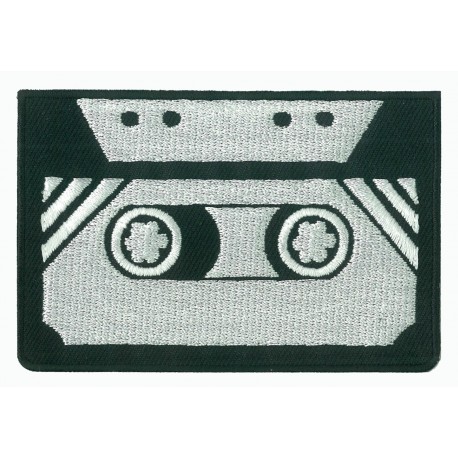 Patche écusson thermocollant k7 Cassette Audio