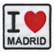 Aufnäher Patch Bügelbild I love Madrid