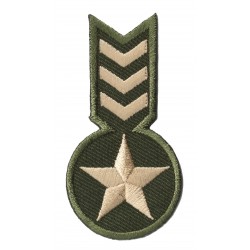 Patche écusson grade militaire