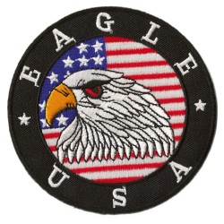 Patche écusson thermocollant Eagle USA