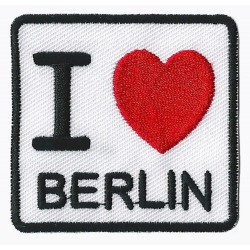 Aufnäher Patch Bügelbild I love Berlin