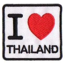 Patche écusson thermocollant I love Thailand