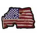 Flag Patch United States USA destroy