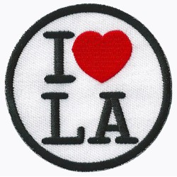 Patche écusson thermocollant I love LA Los Angeles