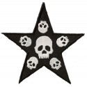 Iron-on Patch Death Punk Star