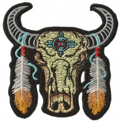 Iron-on Patch Indian Buffalo
