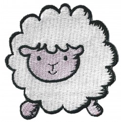 Aufnäher Patch Bügelbild Schaf