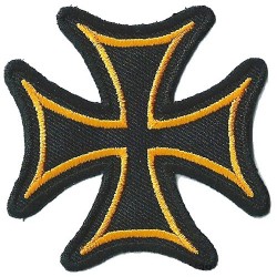 Patche écusson thermocollant Croix de Malte