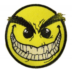 Iron-on Patch Smiley furious