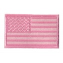 Aufnäher Patch Flagge USA rosa