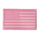 Aufnäher Patch Flagge USA rosa