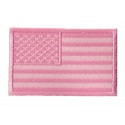 Patche drapeau Etats-Unis USA rose