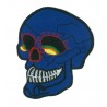 Patche écusson Skull bleu