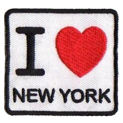 Aufnäher Patch Bügelbild I love NY New York