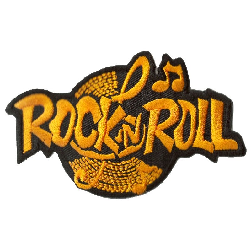 Ecusson thermocollant brodé Rock'n roll (Pack de 3)