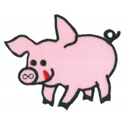 Iron-on Patch Pig