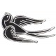 Iron-on Patch swallow Tattoo