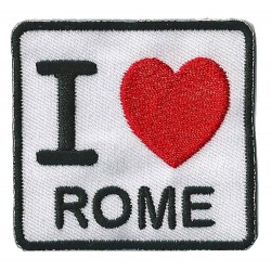Aufnäher Patch Bügelbild I love Rome