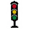 Iron-on Patch traffic light