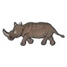 Patche écusson thermocollant rhinocéros