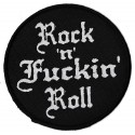 Rock and Fuckin' Roll Offizieller patch unter Lizenz Gewebte