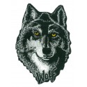 Patche écusson Loup brodé