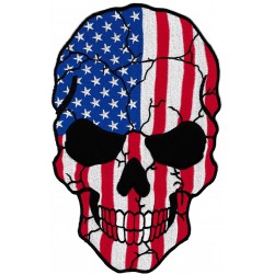 Iron-on Back Patch US Skull