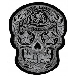 Iron-on Back Patch Skull Calavera