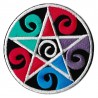 Iron-on Patch witchcraft pentacle
