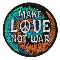 Parche termoadhesivo make love not war