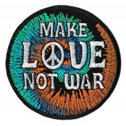 Patche écusson thermocollant make love not war