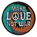 Aufnäher Patch Bügelbild make love not war