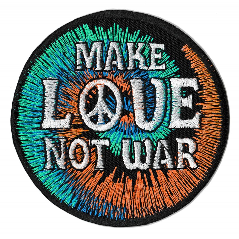 Toppa termoadesivo make love not war
