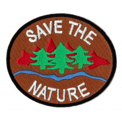 Aufnäher Patch Bügelbild Save the Nature