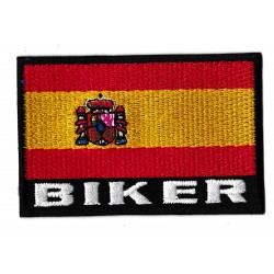 Iron-on Flag Patch Biker Spain