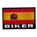 Toppa  bandiera termoadesiva Biker Spagna