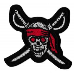 Patche écusson sabres  thermocollant Pirate