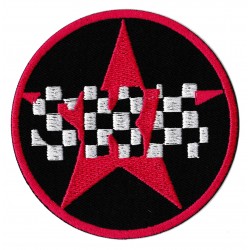 Aufnäher Patch Bügelbild Ska roter Stern