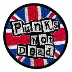 Aufnäher Patch Bügelbild Punks not dead