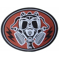 Iron-on Back Patch nuclear radioactive mask