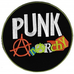 Parche trasero grande termoadhesivo punk anarchy