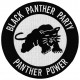 Aufnäher groß Patch Bügelbild black panther party
